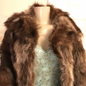Vintage Raccoon custom made Fur Coat
